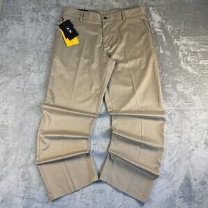 Adidas Climalite Golf Pants Mens 36x34 Khaki Performance Stretch NWT